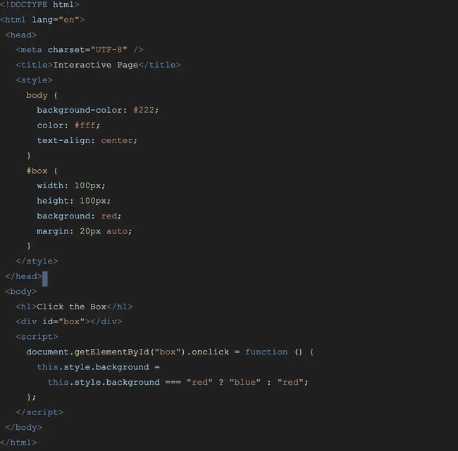 html, css, javascript